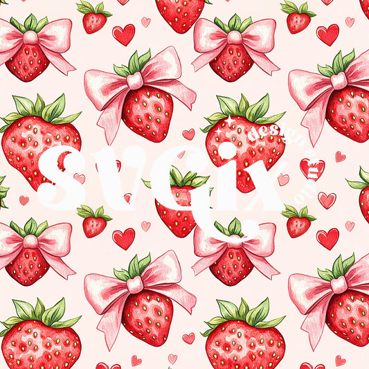 Vday Strawberry Seamless