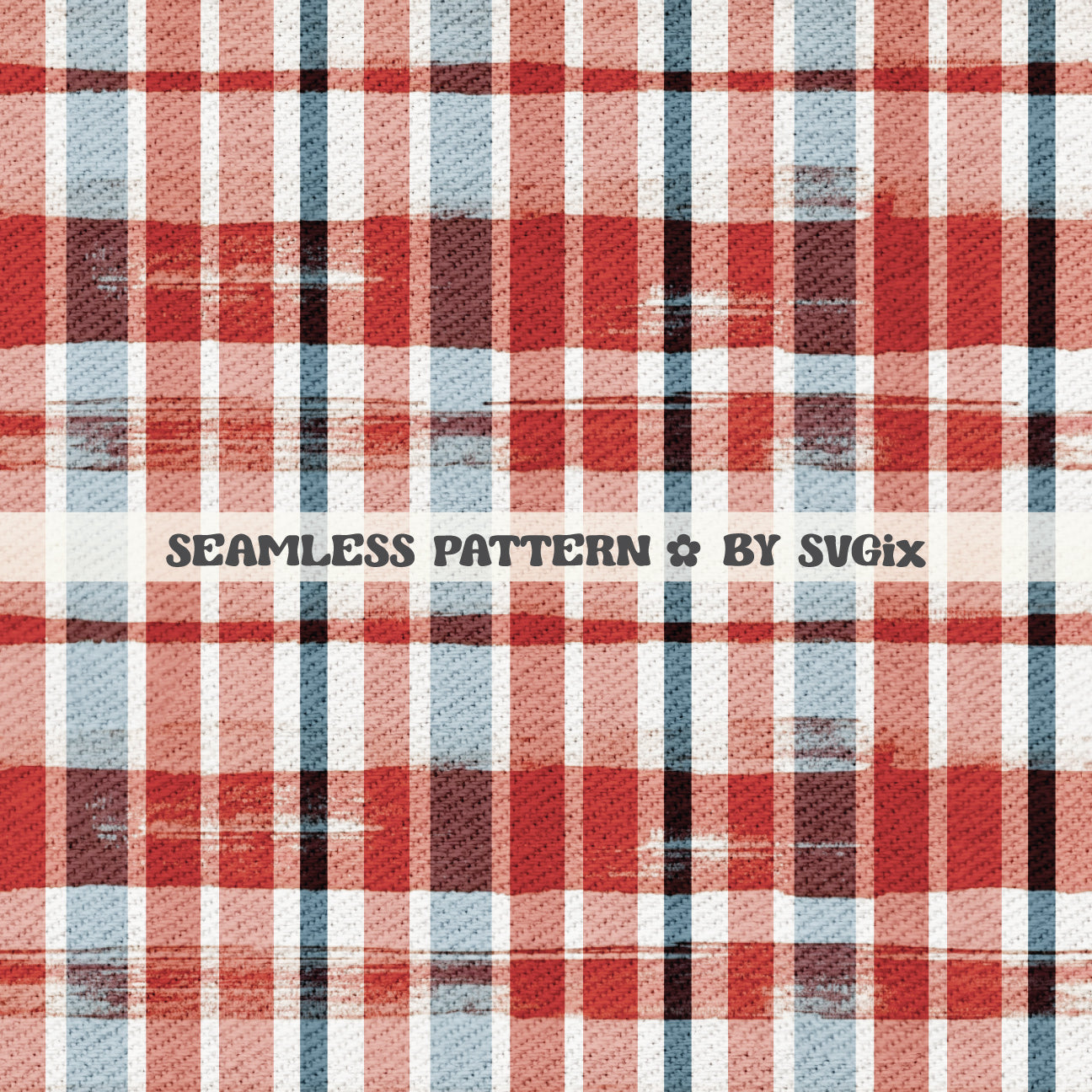 4th July Plaid Seamless