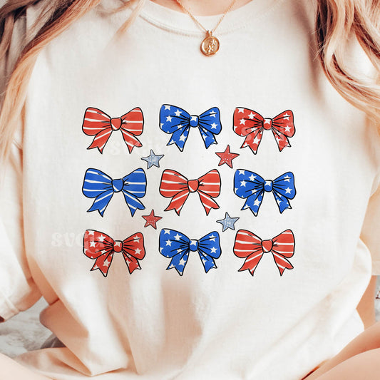 Fourth of July Bows PNG