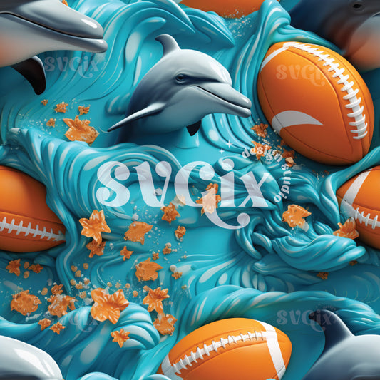 American Football Seamless Pattern IX