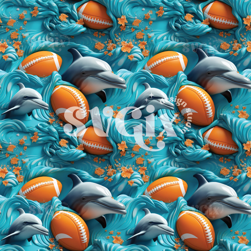 American Football Seamless Pattern IX