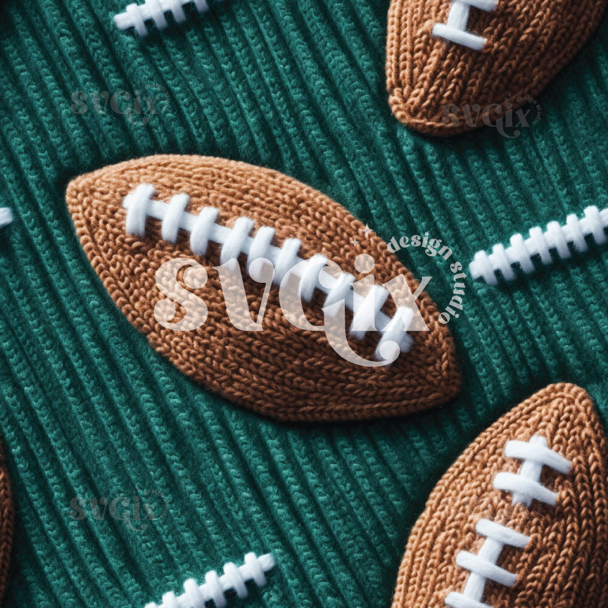 American Football Seamless Pattern X