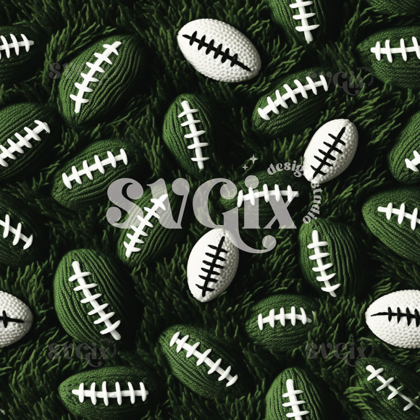 American Football Seamless Pattern XII