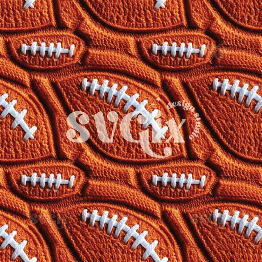 American Football Seamless Pattern VI