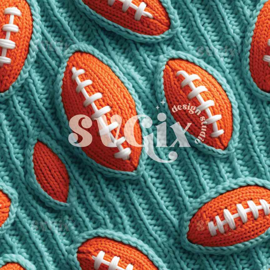 American Football Seamless Pattern VII