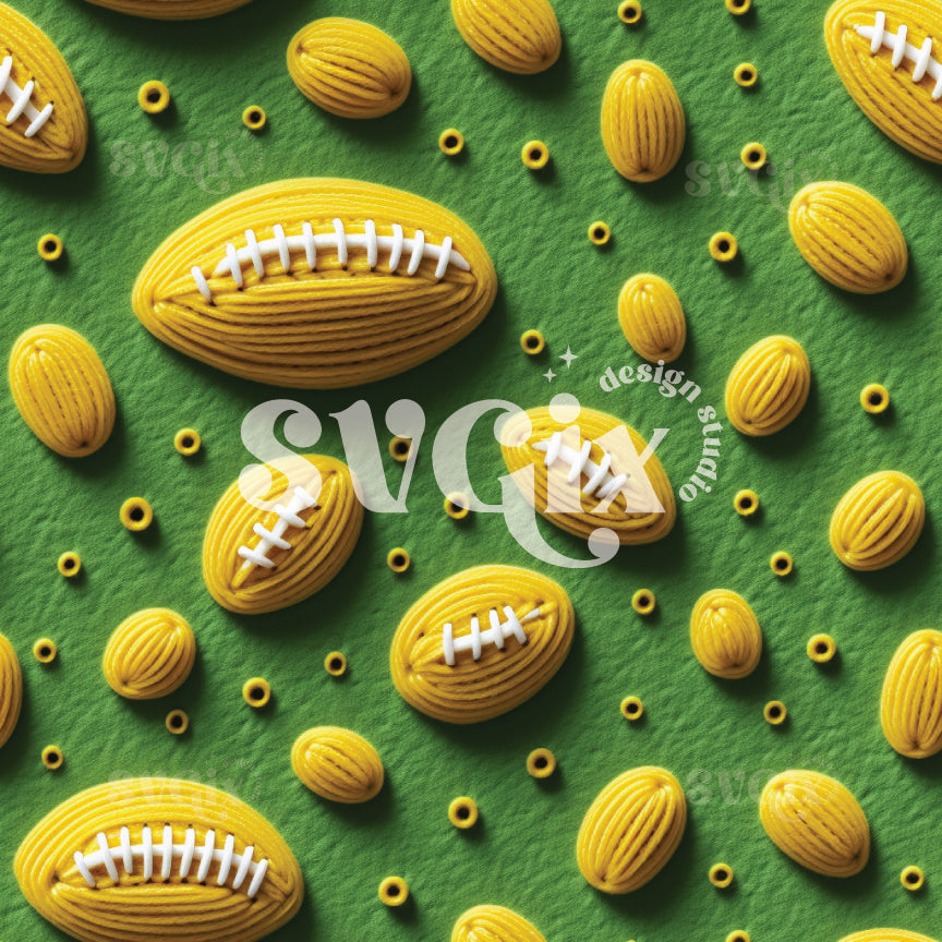 American Football Seamless Pattern XI