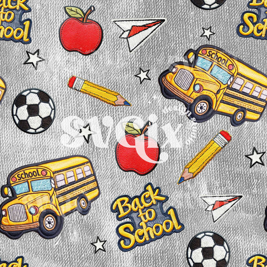 Back to School Patches Seamless Pattern