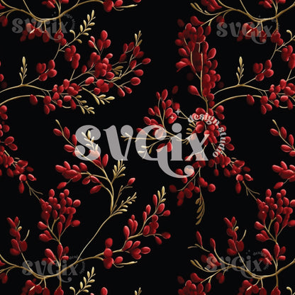 Black & Red Seamless Pattern