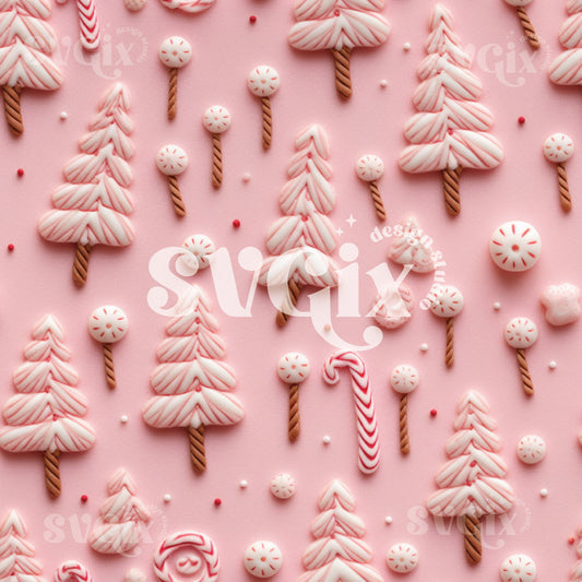 Candy Cane Seamless Pattern