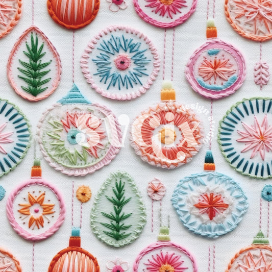 Christmas Embroidery Seamless