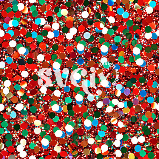 Christmas Glitter Seamless Pattern by SVGix