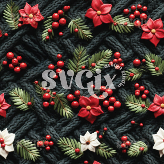 Christmas Knit Seamless Pattern