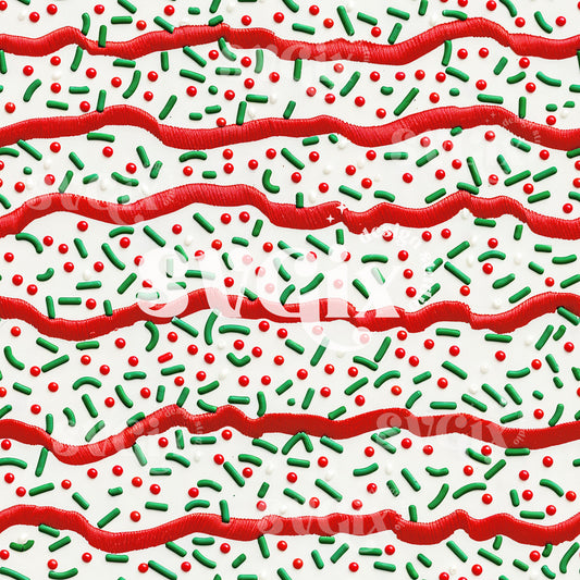 Christmas Sprinkles Seamless Pattern