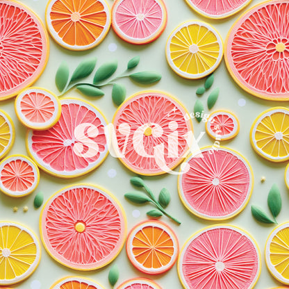 Citrus Seamless Pattern