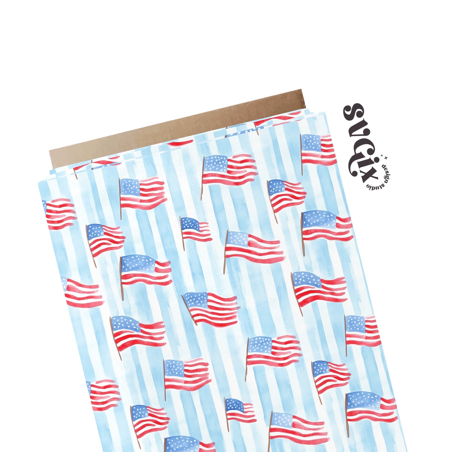 Coastal American Flag FOJ Seamless