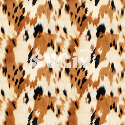 Cow Fur Seamless Pattern