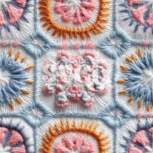 Crochet  Seamless Pattern