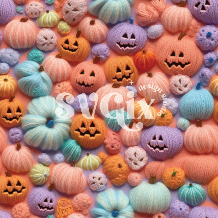 Cute Jack O Lantern Seamless Pattern