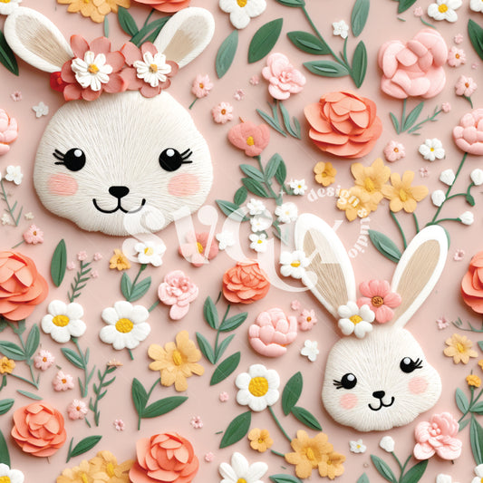 Cutest Little Bunnies Seamless Pattern