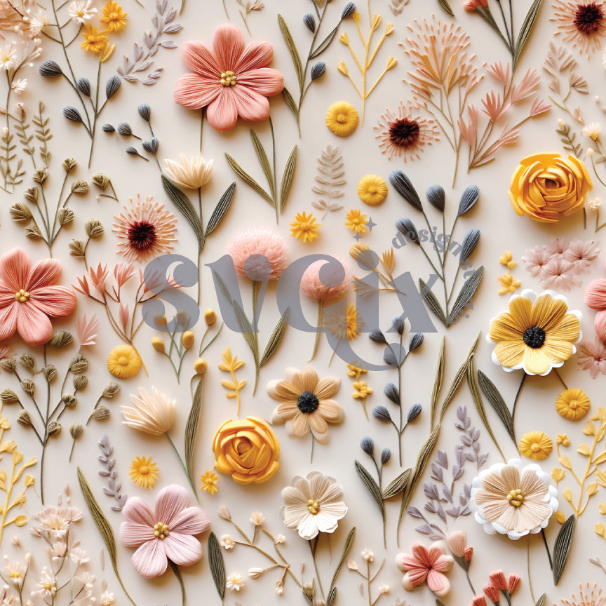 Dainty Spring Floral Seamless Pattern