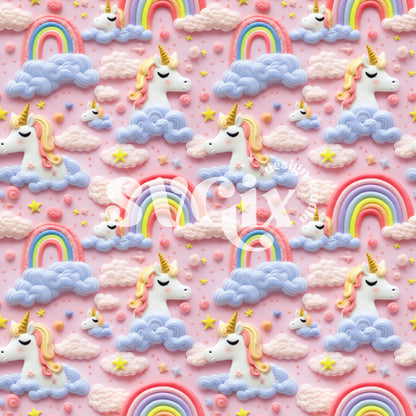 Dreamy Unicorns Seamless Pattern