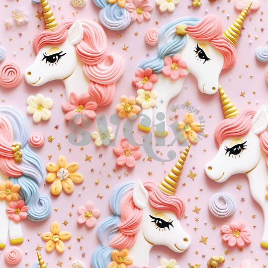 Dreamy Unicorns Seamless Pattern