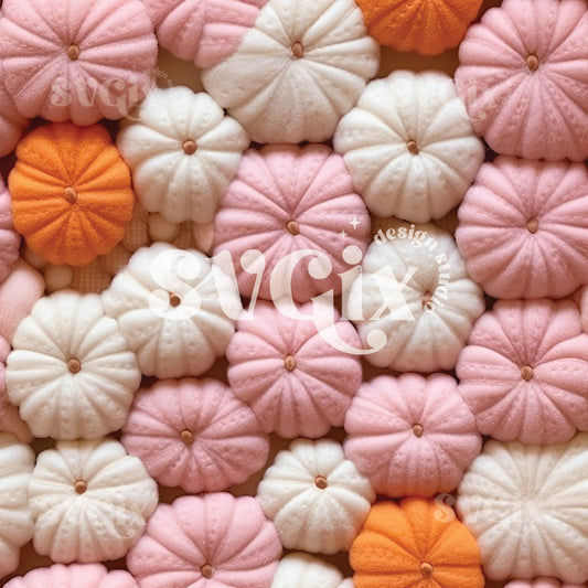 Dreamy  Pumpkins Seamless Pattern