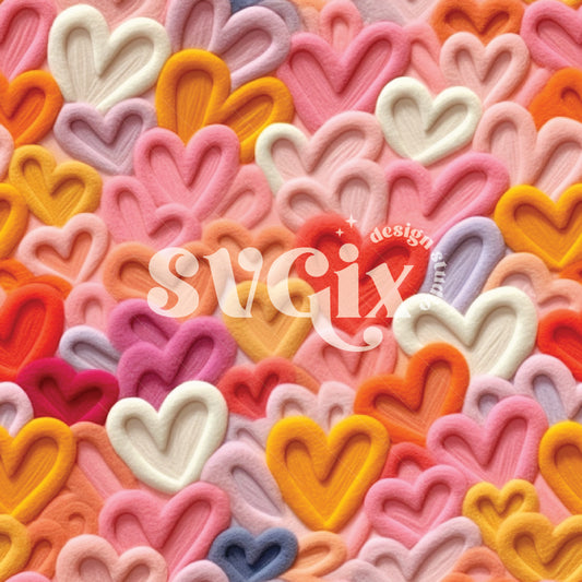 Groovy Hearts SeamlessPattern