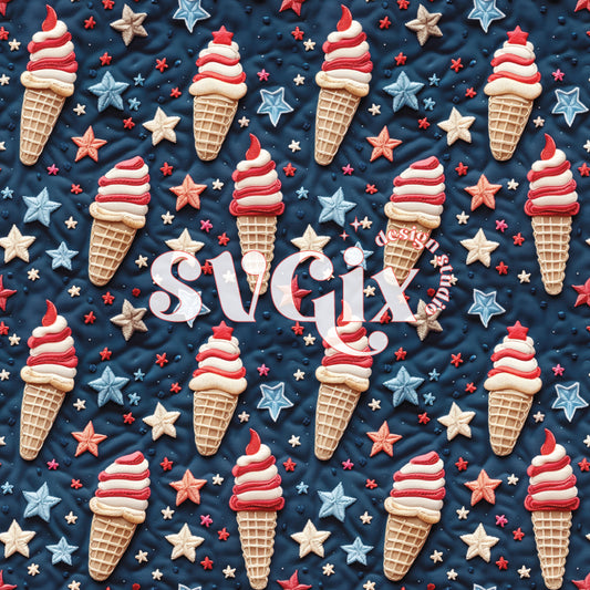 FOJ Ice cream Seamless Pattern