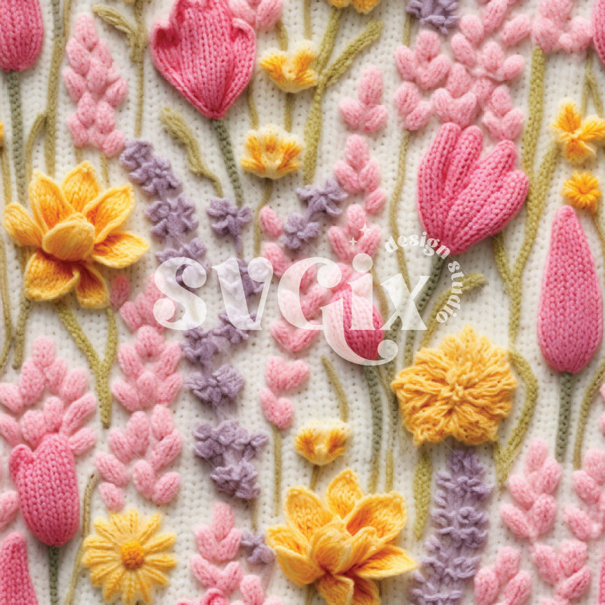 First Bloom of Spring Seamless Pattern