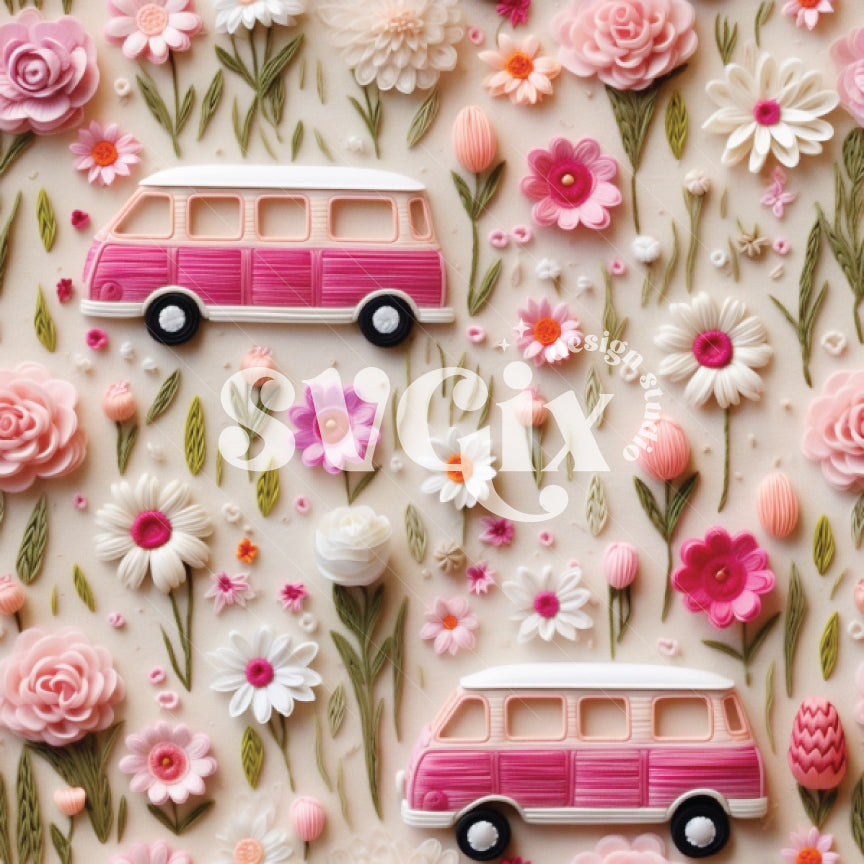 Floral Voyage Seamless Pattern