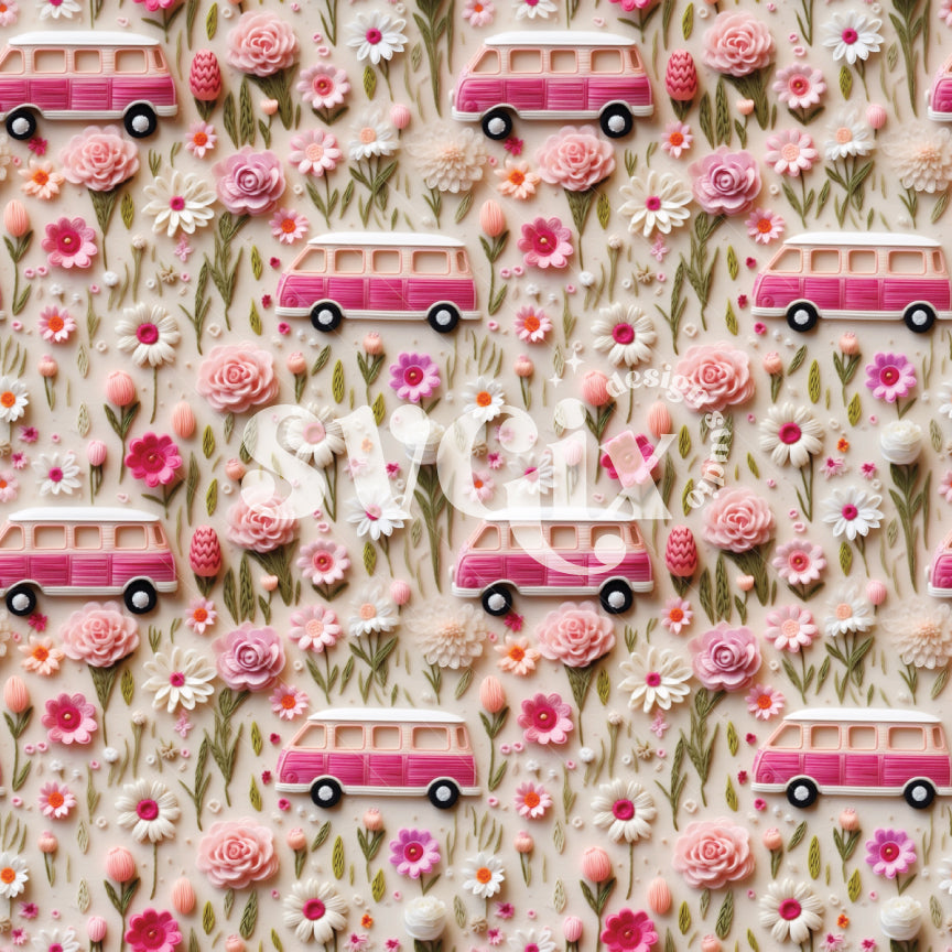 Floral Voyage Seamless Pattern