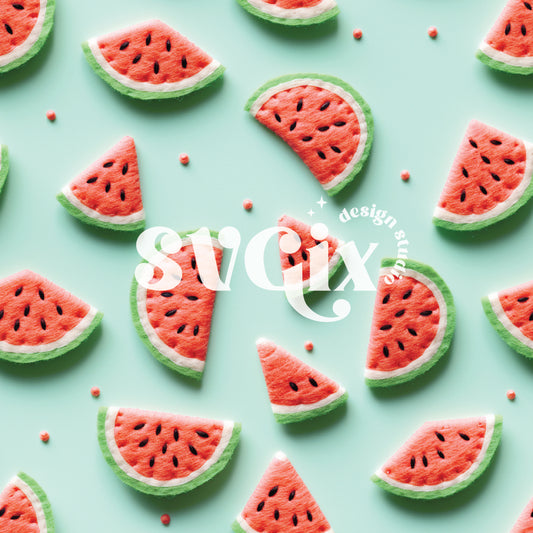 Freshly Cut Watermelon Seamless Pattern