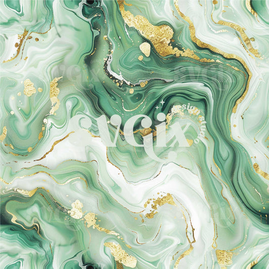 Green Marble Seamless Pattern