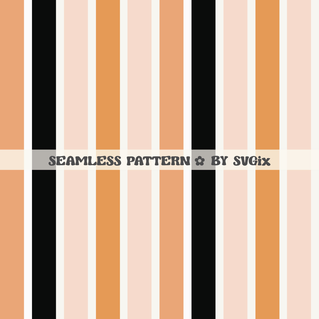 Halloween Stripes Seamless Pattern