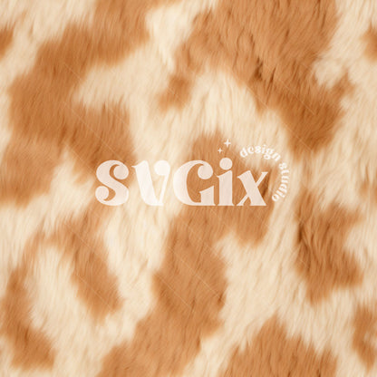 Ivory Cream Cow Fur Seamless Pattern