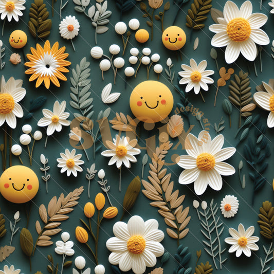 Joyful Garden Seamless Pattern by SVGix