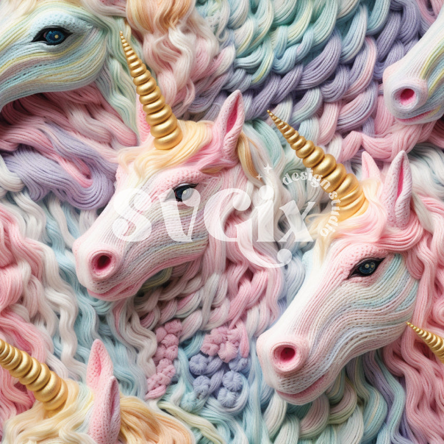 Knit Unicorns Seamless Pattern - LIMITED 12 UNITS