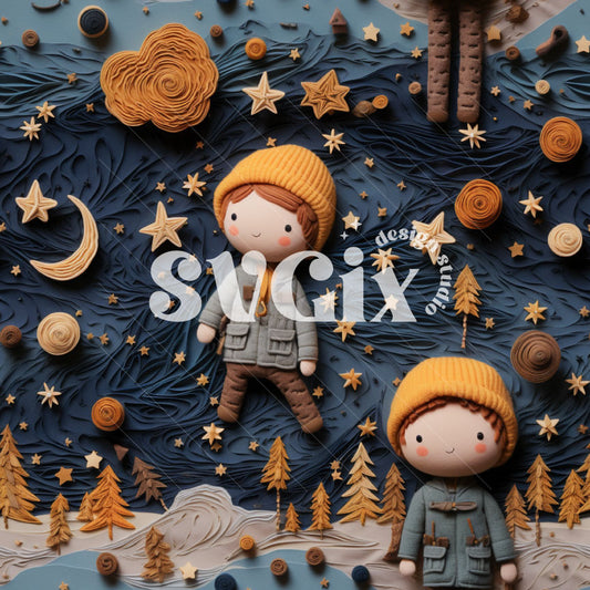 Little Explorer Seamless Pattern by SVGix