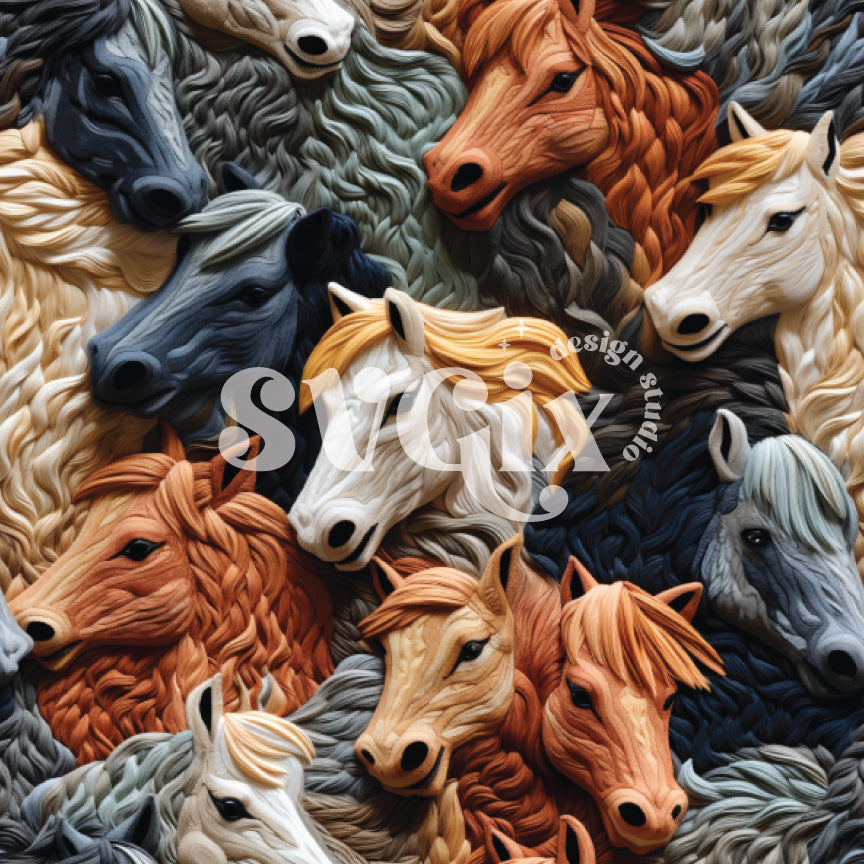 Maddy's Horses Seamless Pattern