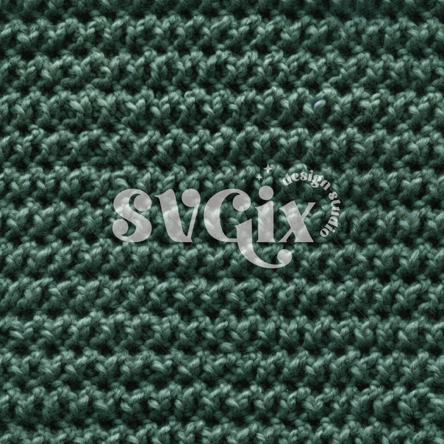 Mineral Green Knit Seamless Pattern