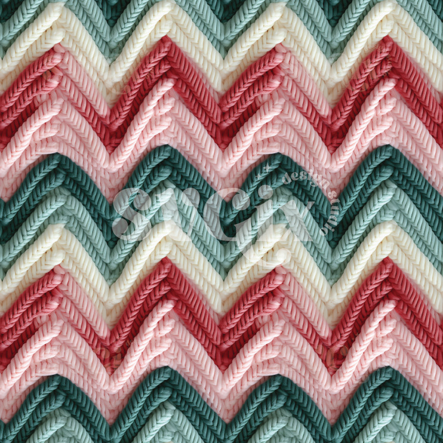 Muted Simple Christmas Knit Seamless Pattern