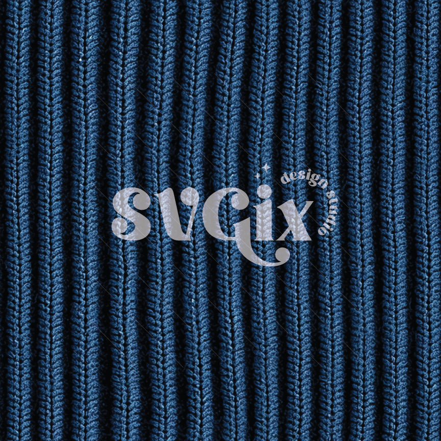 Navy Blue Knit Seamless Pattern