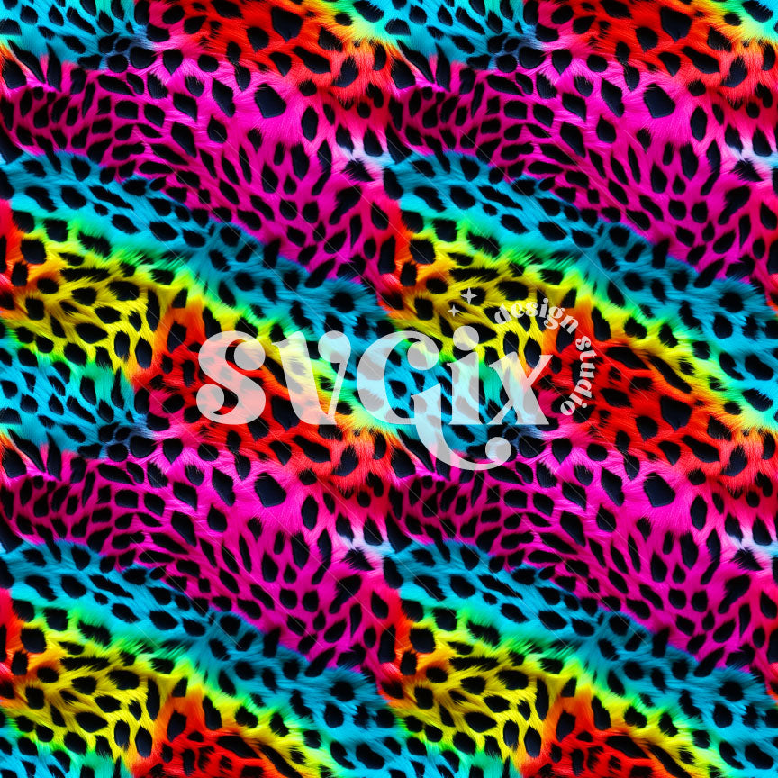 Neon Animal Print I Seamless Pattern