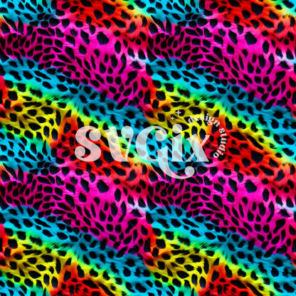 Neon Animal Print I Seamless Pattern