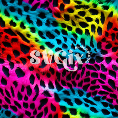 Neon Animal Print I Seamless Pattern