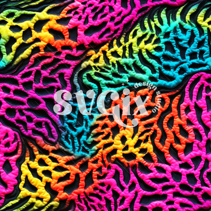 Neon Animal Print Seamless Pattern