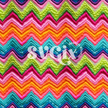 Neon Chevron I Seamless Pattern