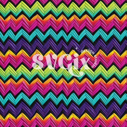 Neon Chevron Seamless Pattern