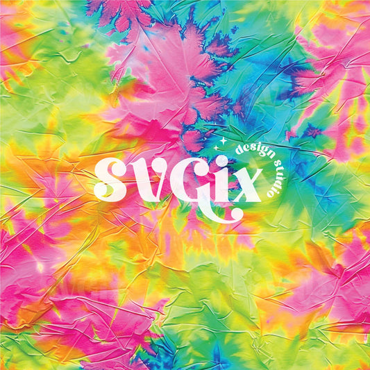 Neon Tie Dye Ink Seamless Pattern